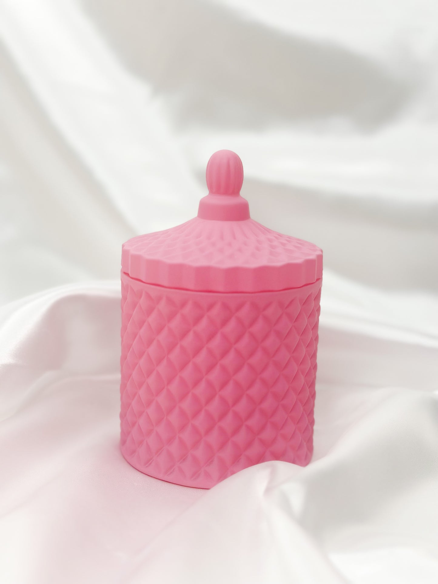 Matt Pink Geo Jar 230ml