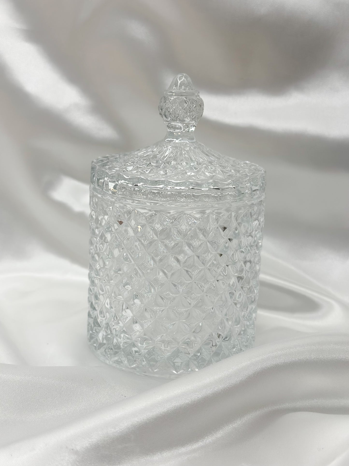 Clear Glass Geo Jar 230ml